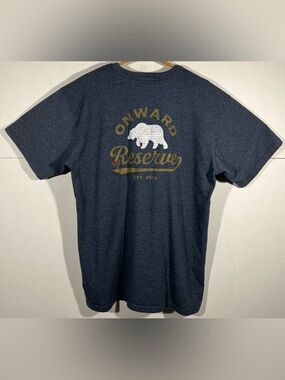 Onward Reserve Men’s Short Sleeve Golf Bear Tee Pocket Shirt Charcoal Size XL
